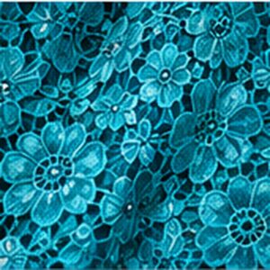 Turquoise Guipure fabric