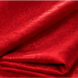 Red Bazin fabric